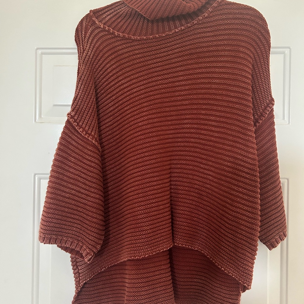 Gilded Intent Rich Brown Cowl Neck Sweater
